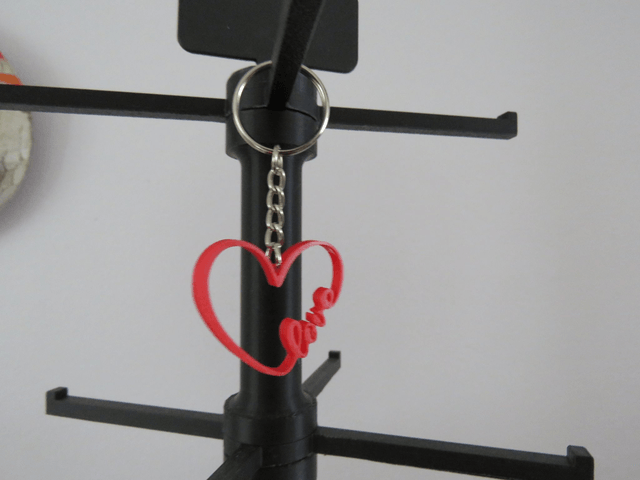 ❤️ Porte-clé Cœur  – Impression 3D PLA Zéro Pétrole