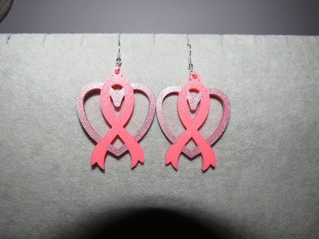 Boucles d'oreilles Octobre rose 
