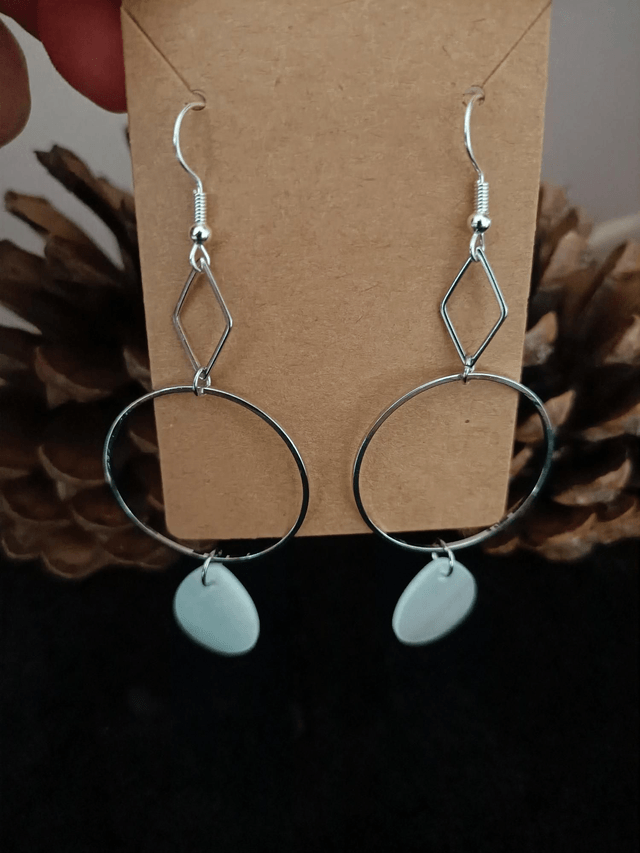 Boucles d'oreilles gouttes de nacre