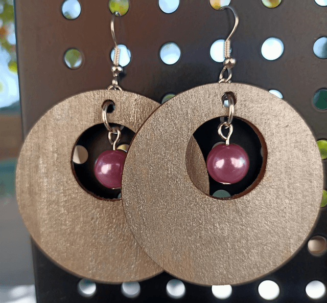 Boucles d'oreilles argentées 