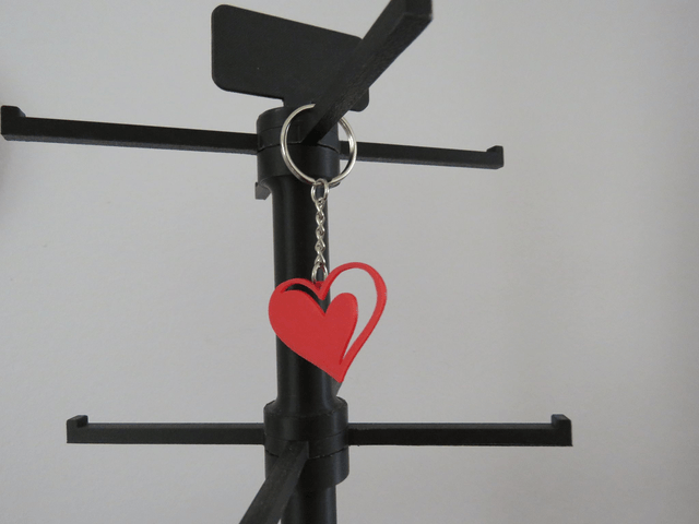 ❤️ Porte-clé Cœur  – Impression 3D PLA Zéro Pétrole