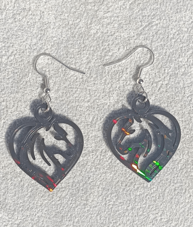 Boucles d'oreilles holographique 
