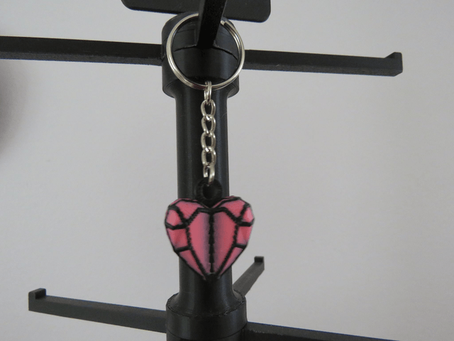 ❤️ Porte-clé Cœur  – Impression 3D PLA Zéro Pétrole