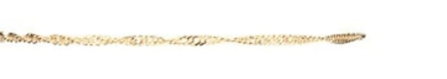 Bracelet mailles fines torsadé  - 24 cm