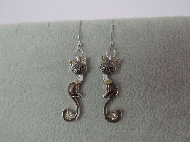 Boucles d'oreilles chats 