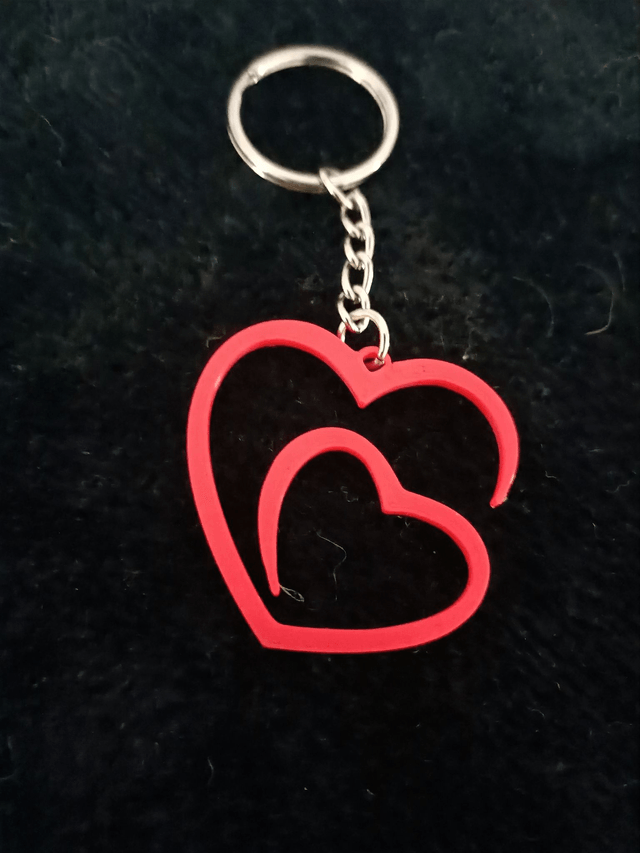 ❤️ Porte-clé Cœur  – Impression 3D PLA Zéro Pétrole
