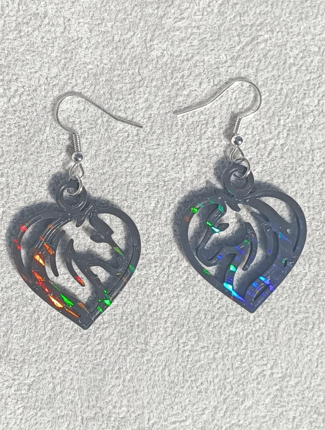 Boucles d'oreilles holographique 