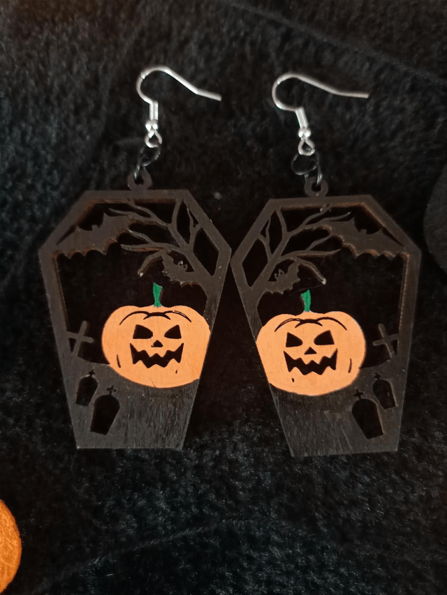 Boucles d'oreilles citrouilles 