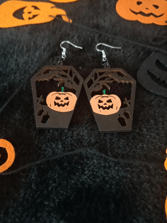 Boucles d'oreilles citrouilles 