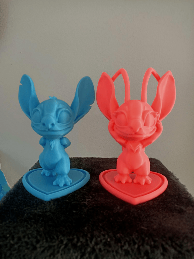 Figurines Couple Bleu & Rose