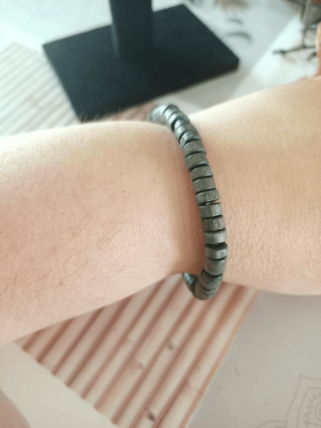 Bracelet perles bois 