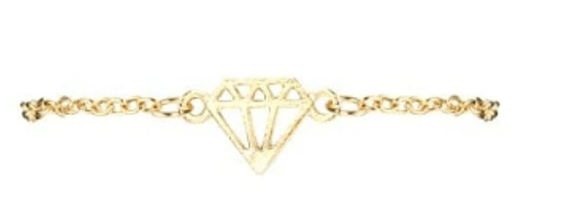 Bracelet doré  - 21 cm