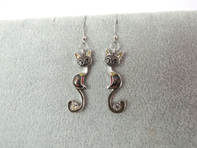Boucles d'oreilles chats 