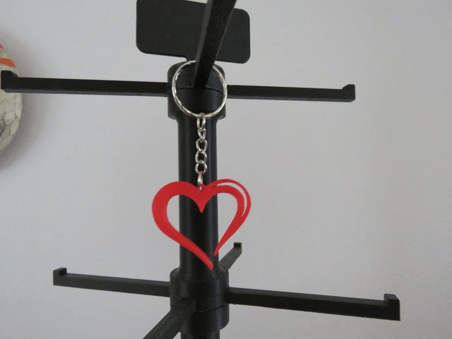 ❤️ Porte-clé Cœur  – Impression 3D PLA Zéro Pétrole
