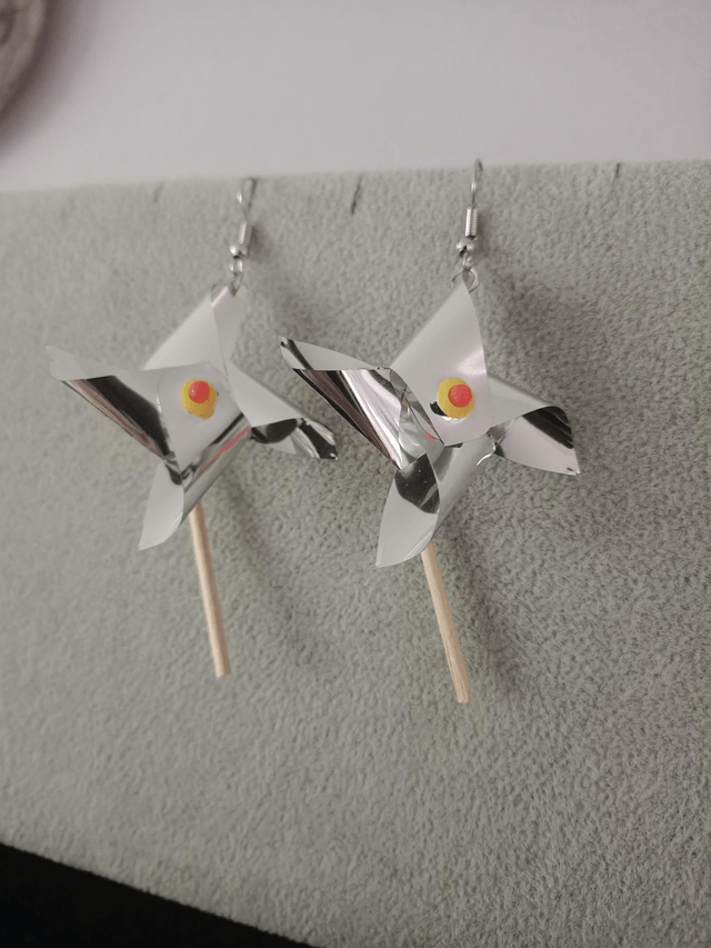 Boucles d'oreilles moulin à vent 
