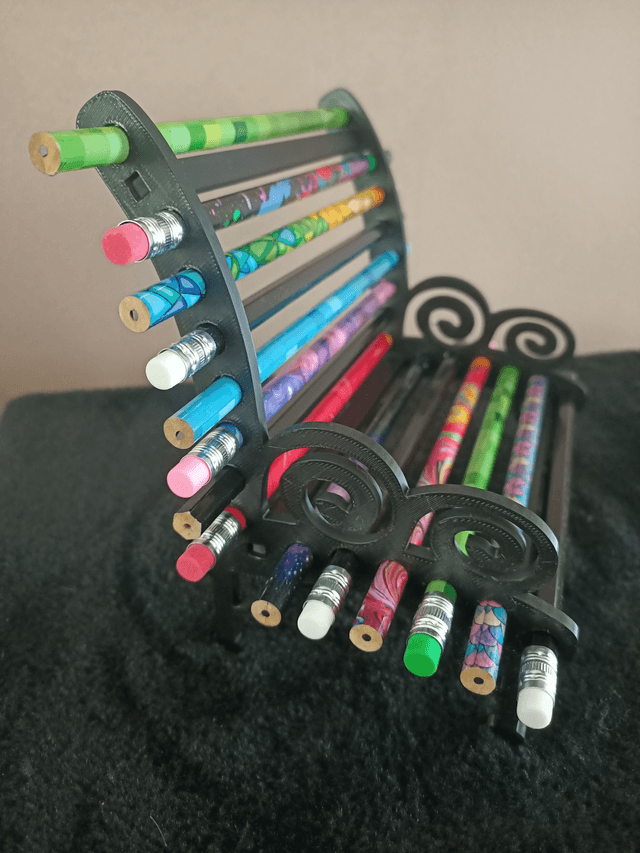 Banc crayons
