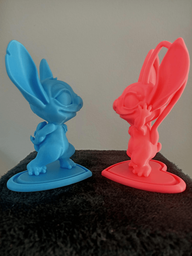 Figurines Couple Bleu & Rose