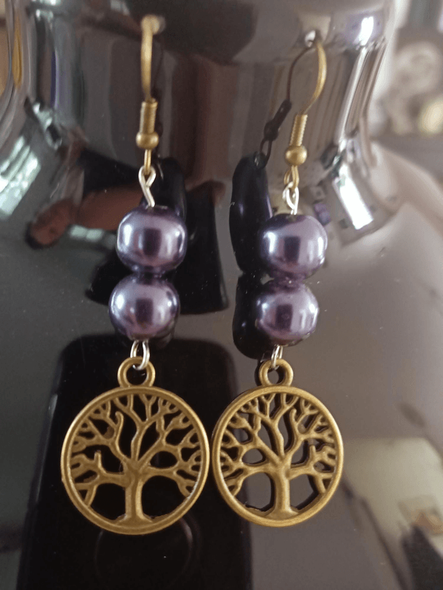 Boucles d'oreilles Arbre de vie 