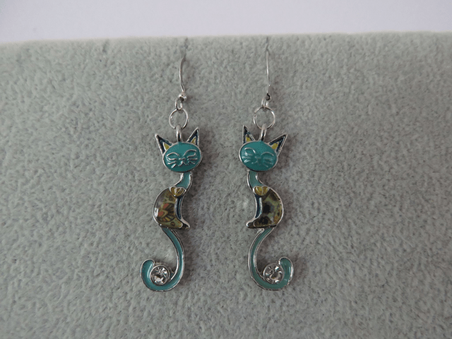 Boucles d'oreilles chats 
