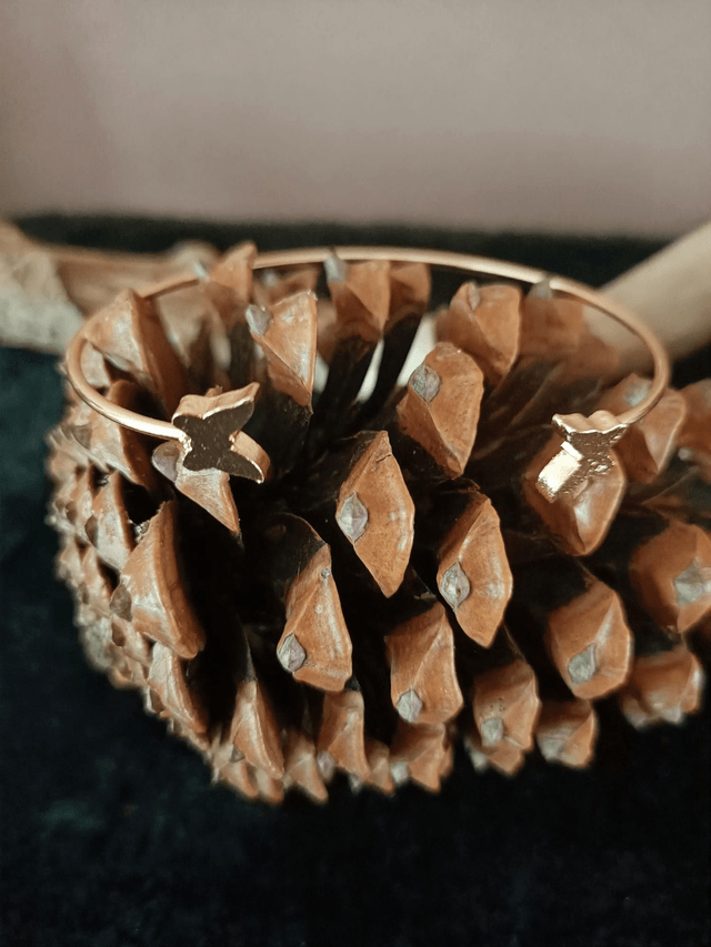 Bracelet doré papillons