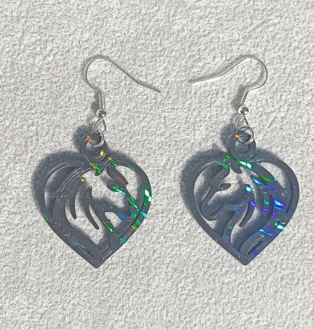 Boucles d'oreilles holographique 