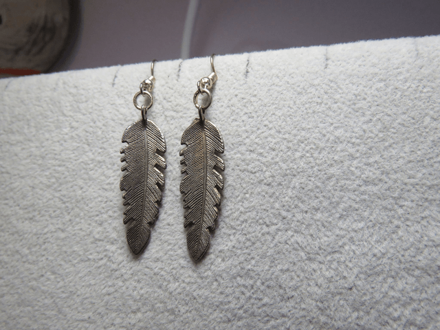 Boucles d'oreilles plumes 