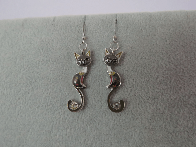 Boucles d'oreilles chats 