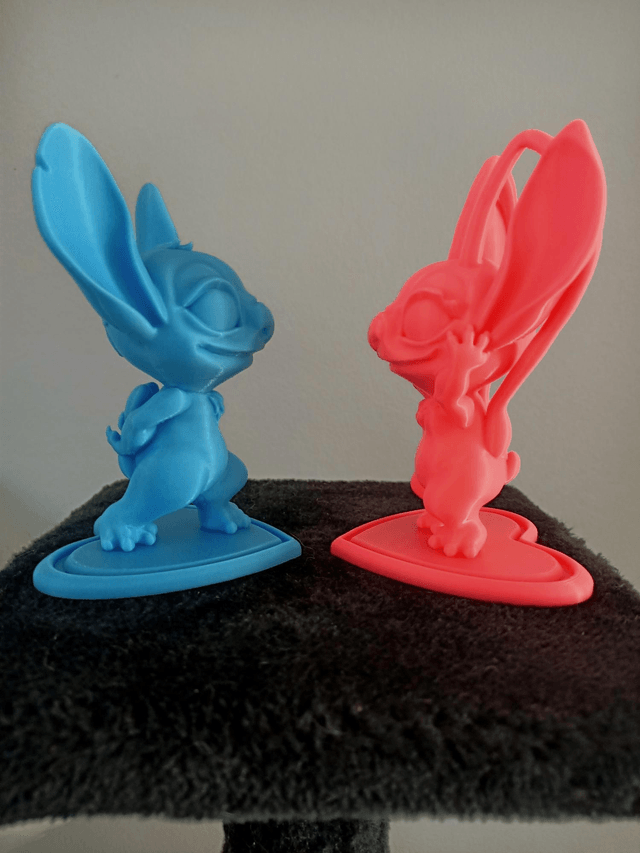 Figurines Couple Bleu & Rose