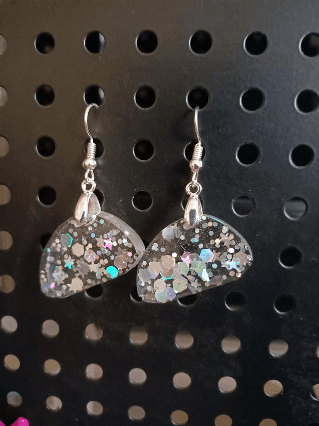 Boucles d&#039;oreilles holographique 