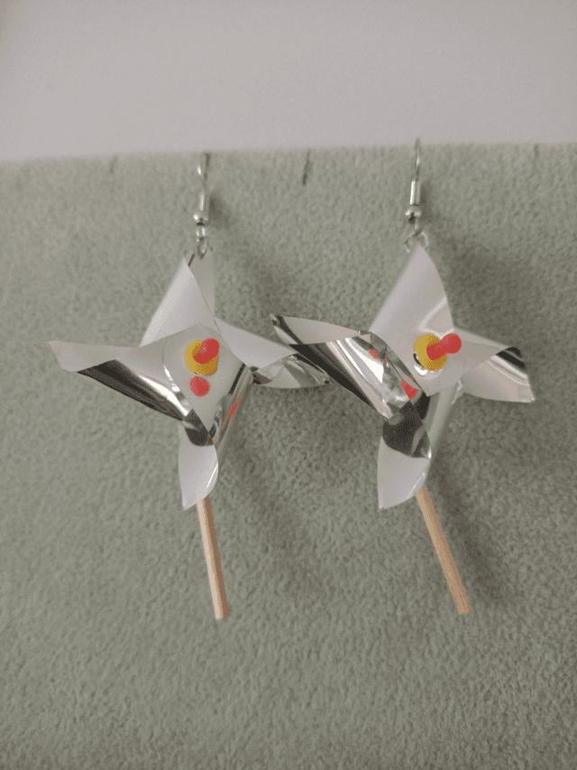 Boucles d&#039;oreilles moulin à vent 