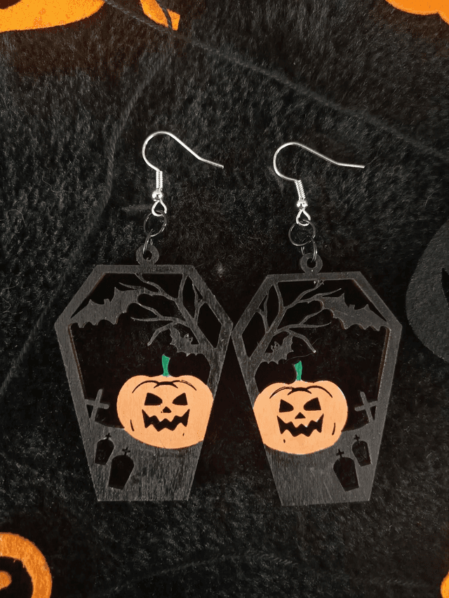Boucles d&#039;oreilles citrouilles 