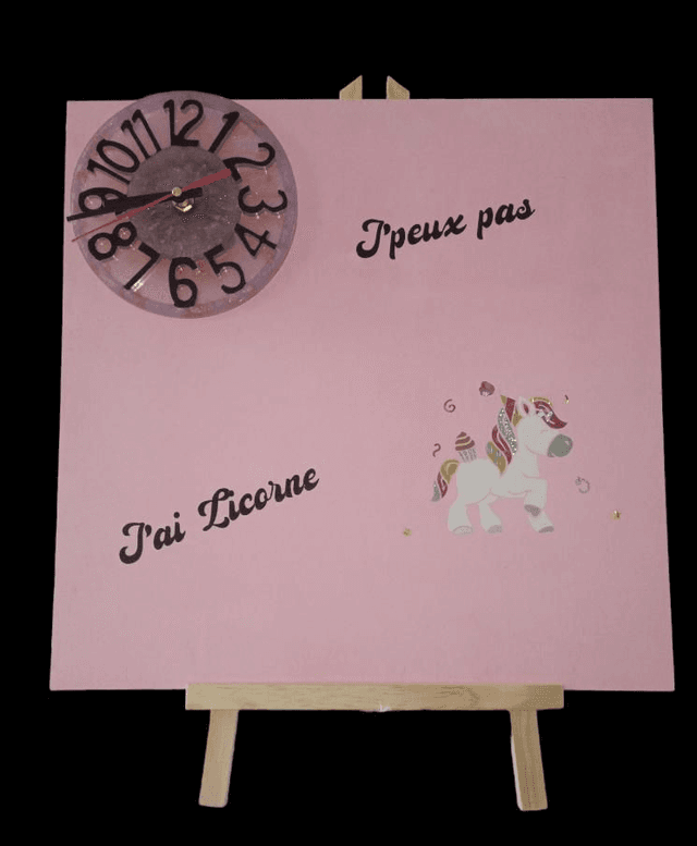 Tableau J&#039;peux pas j&#039;ai LICORNE 🦄
