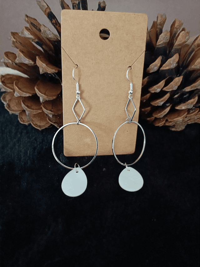 Boucles d&#039;oreilles gouttes de nacre