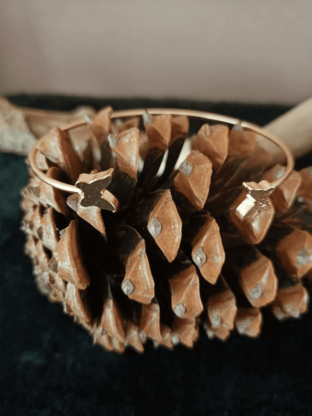 Bracelet doré papillons