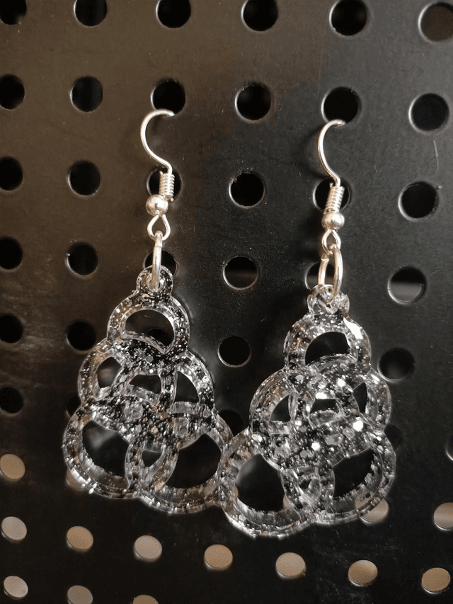 Boucles d&#039;oreilles paillettes 